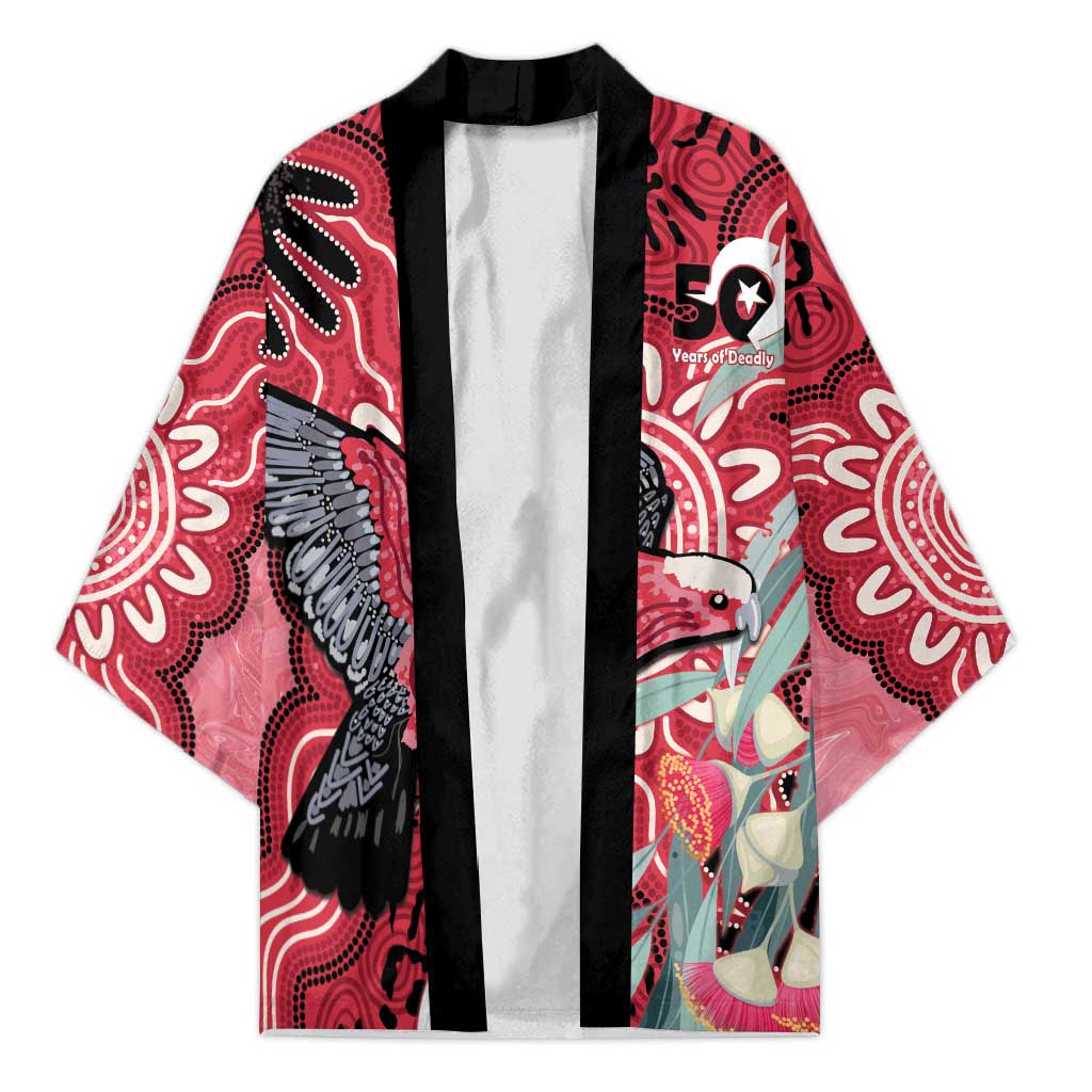 Personalised Australia Galah NAIDOC Week 2026 Kimono 50 Years of Deadly Aboriginal Art