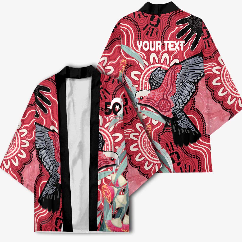 Personalised Australia Galah NAIDOC Week 2026 Kimono 50 Years of Deadly Aboriginal Art