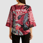 Personalised Australia Galah NAIDOC Week 2026 Kimono Sleeve Blouse 50 Years of Deadly Aboriginal Art