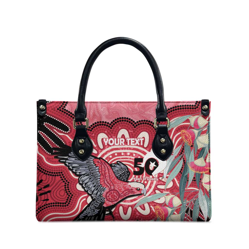 Personalised Australia Galah NAIDOC Week 2026 Leather Bag 50 Years of Deadly Aboriginal Art