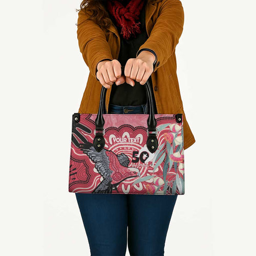Personalised Australia Galah NAIDOC Week 2026 Leather Bag 50 Years of Deadly Aboriginal Art