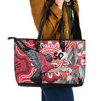 Personalised Australia Galah NAIDOC Week 2026 Leather Tote Bag 50 Years of Deadly Aboriginal Art