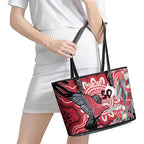 Personalised Australia Galah NAIDOC Week 2026 Leather Tote Bag 50 Years of Deadly Aboriginal Art