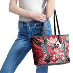 Personalised Australia Galah NAIDOC Week 2026 Leather Tote Bag 50 Years of Deadly Aboriginal Art