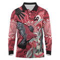 Personalised Australia Galah NAIDOC Week 2026 Long Sleeve Polo Shirt 50 Years of Deadly Aboriginal Art