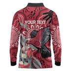 Personalised Australia Galah NAIDOC Week 2026 Long Sleeve Polo Shirt 50 Years of Deadly Aboriginal Art