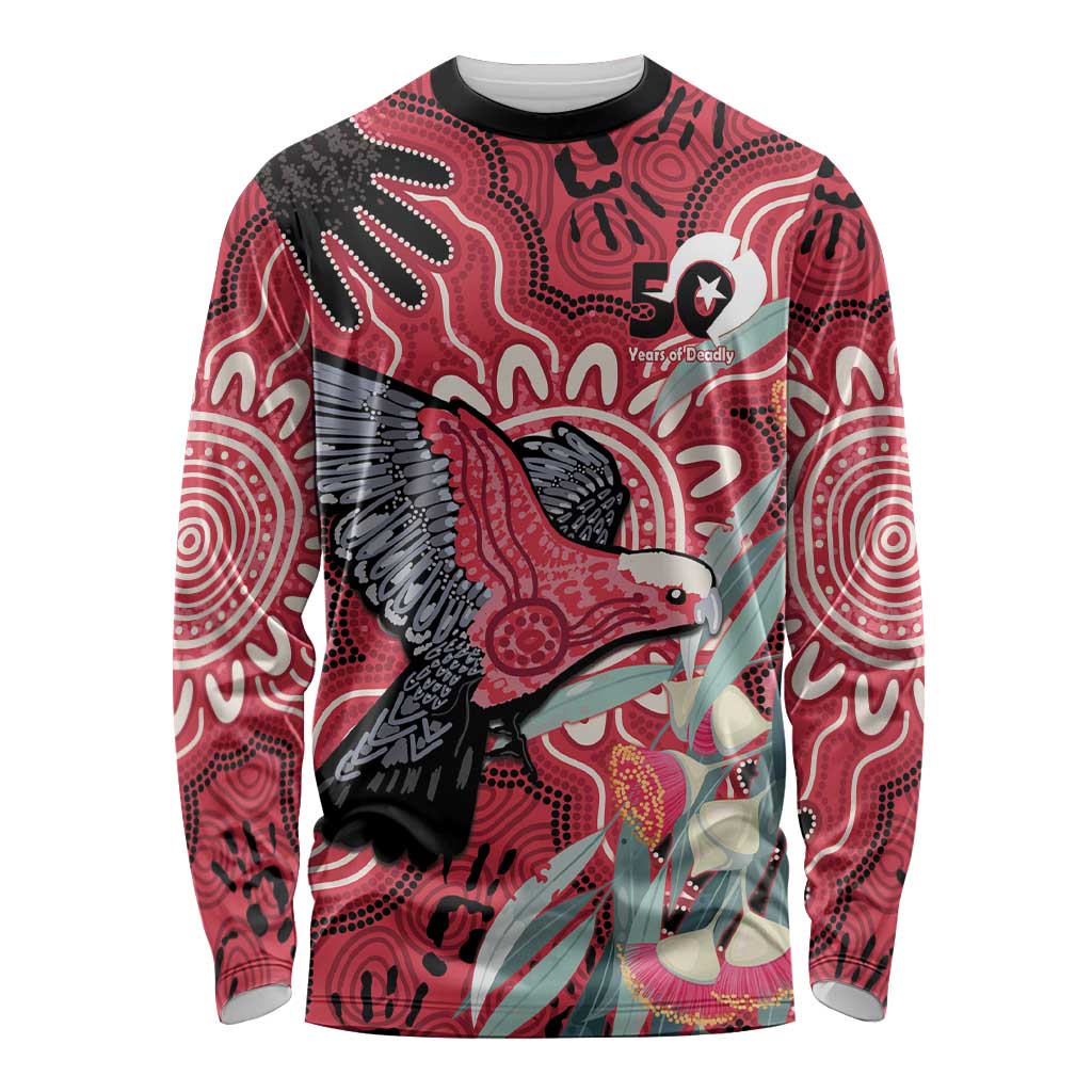 Personalised Australia Galah NAIDOC Week 2026 Long Sleeve Shirt 50 Years of Deadly Aboriginal Art