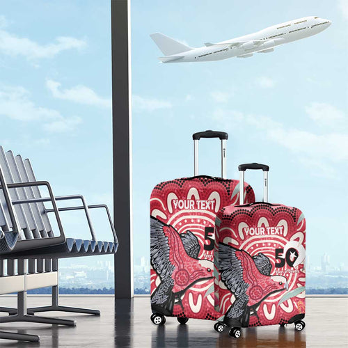 Personalised Australia Galah NAIDOC Week 2026 Luggage Cover 50 Years of Deadly Aboriginal Art