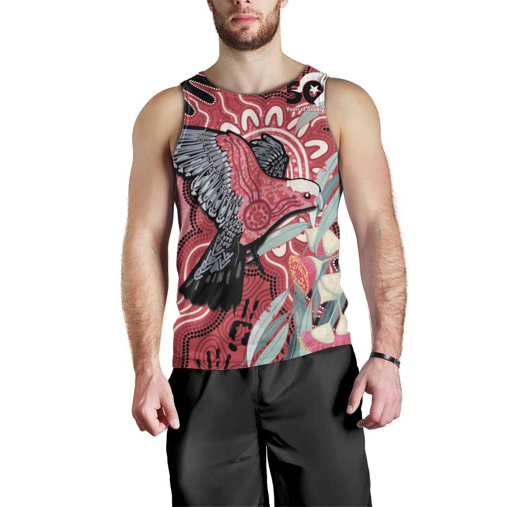 Personalised Australia Galah NAIDOC Week 2026 Men Tank Top 50 Years of Deadly Aboriginal Art