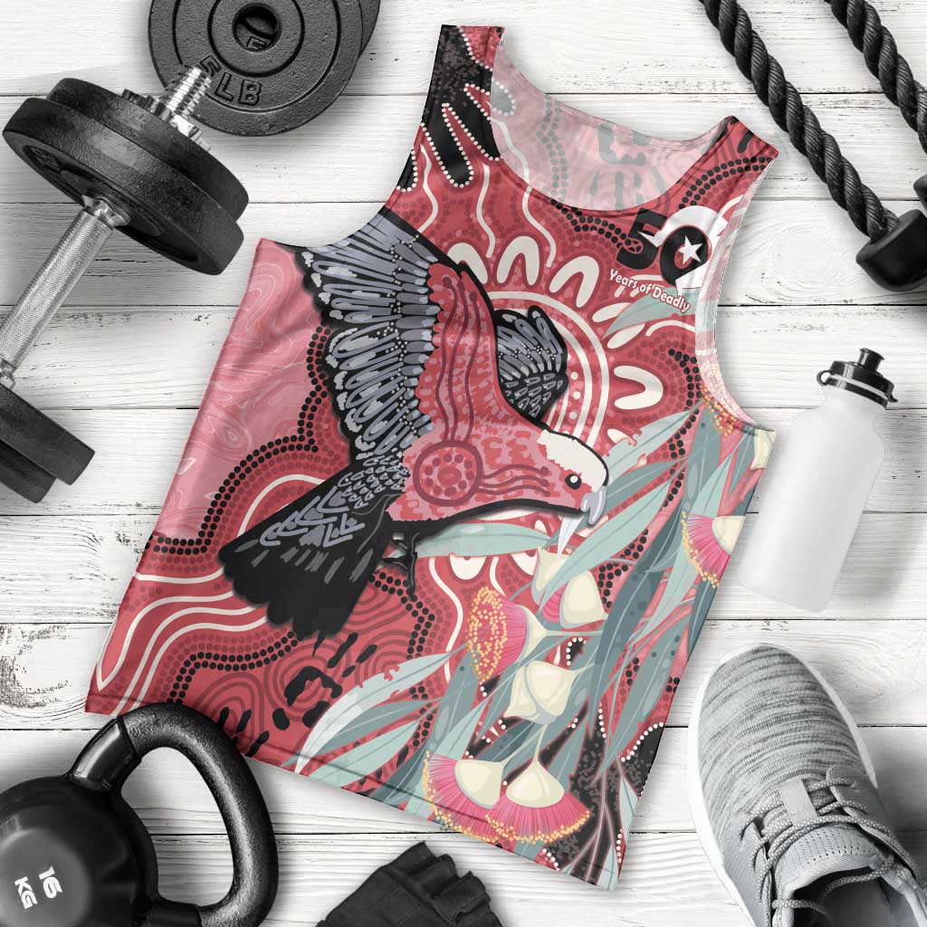 Personalised Australia Galah NAIDOC Week 2026 Men Tank Top 50 Years of Deadly Aboriginal Art