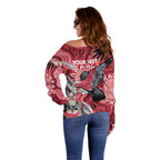 Personalised Australia Galah NAIDOC Week 2026 Off Shoulder Sweater 50 Years of Deadly Aboriginal Art