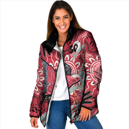 Personalised Australia Galah NAIDOC Week 2026 Padded Jacket 50 Years of Deadly Aboriginal Art