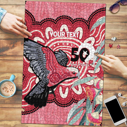 Personalised Australia Galah NAIDOC Week 2026 Puzzle 50 Years of Deadly Aboriginal Art