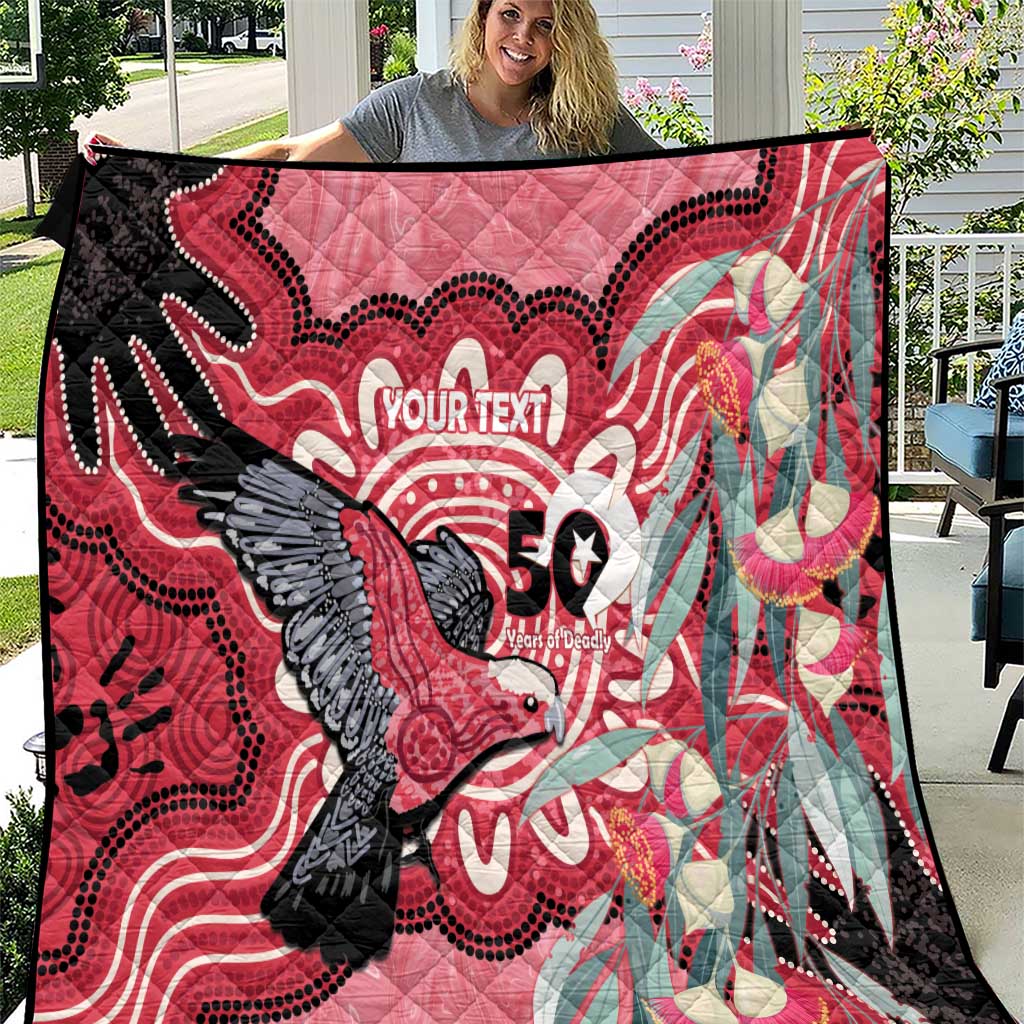 Personalised Australia Galah NAIDOC Week 2026 Quilt 50 Years of Deadly Aboriginal Art