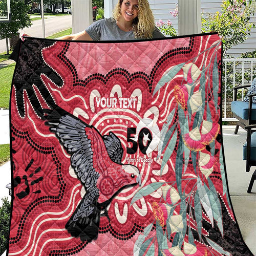 Personalised Australia Galah NAIDOC Week 2026 Quilt 50 Years of Deadly Aboriginal Art