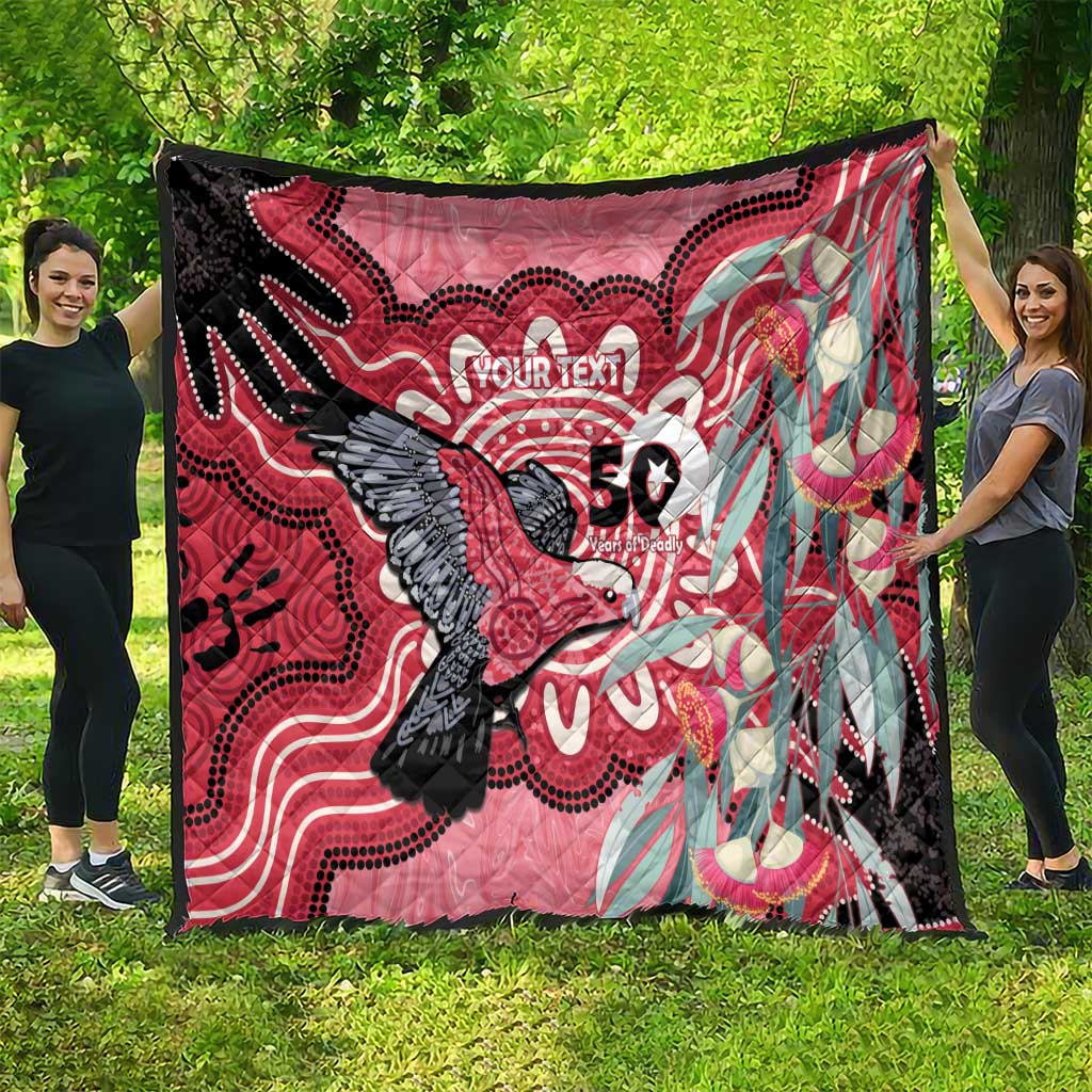 Personalised Australia Galah NAIDOC Week 2026 Quilt 50 Years of Deadly Aboriginal Art