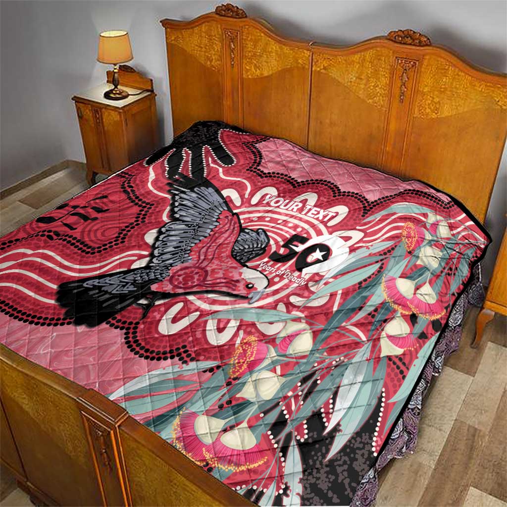 Personalised Australia Galah NAIDOC Week 2026 Quilt 50 Years of Deadly Aboriginal Art