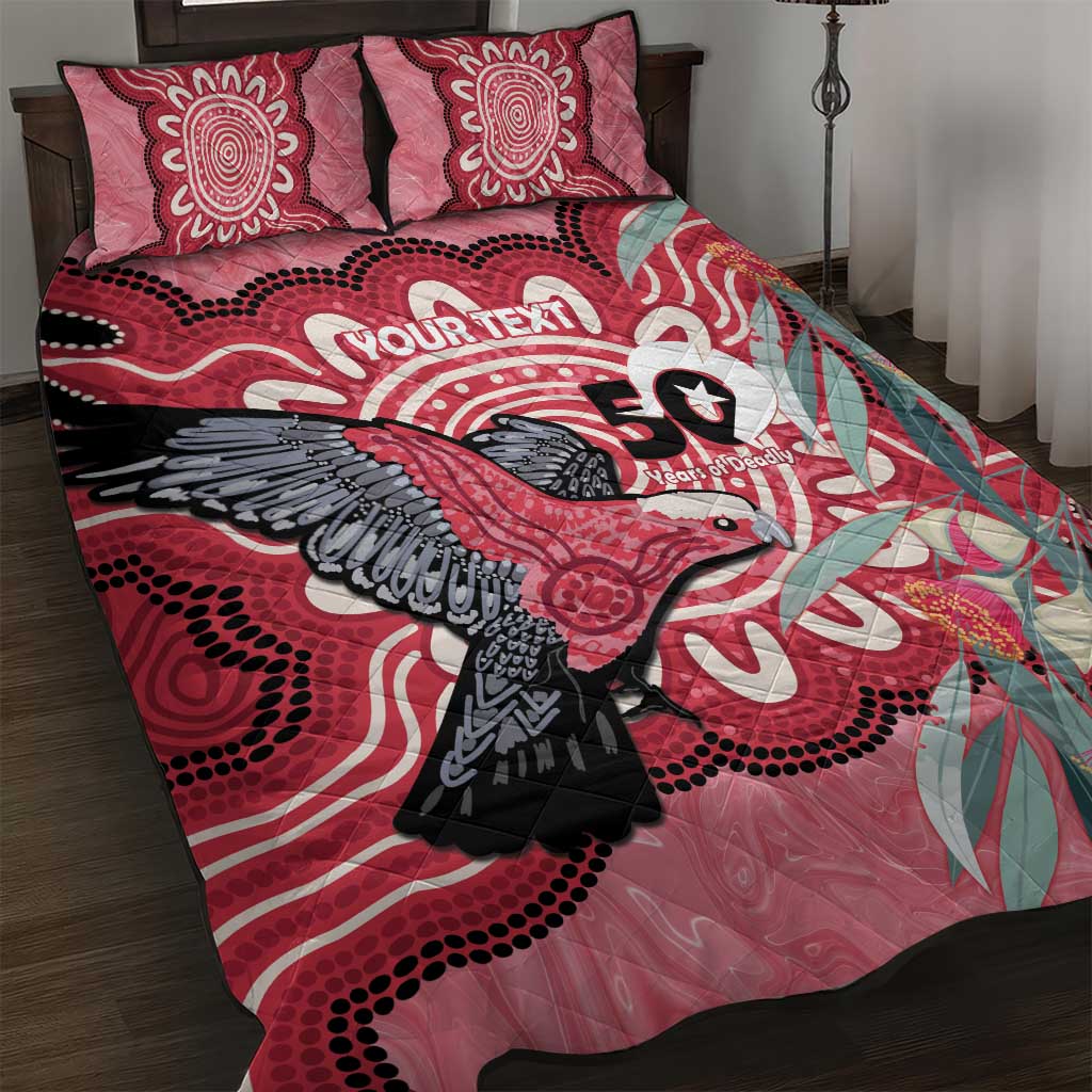 Personalised Australia Galah NAIDOC Week 2026 Quilt Bed Set 50 Years of Deadly Aboriginal Art