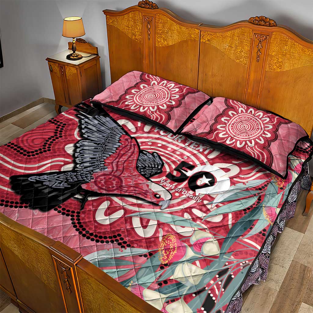Personalised Australia Galah NAIDOC Week 2026 Quilt Bed Set 50 Years of Deadly Aboriginal Art