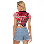 Personalised Australia Galah NAIDOC Week 2026 Raglan Cropped T Shirt 50 Years of Deadly Aboriginal Art