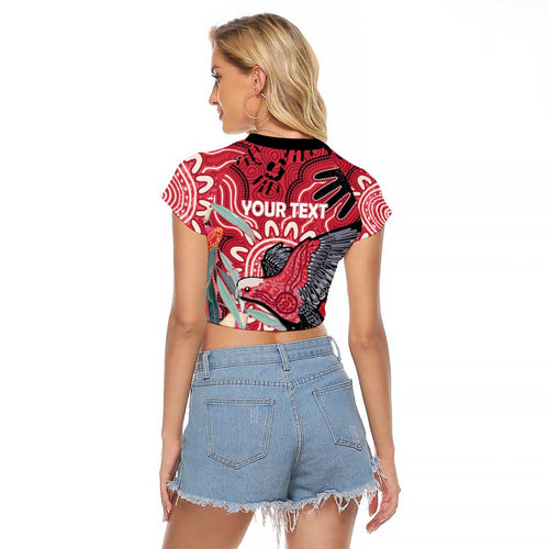 Personalised Australia Galah NAIDOC Week 2026 Raglan Cropped T Shirt 50 Years of Deadly Aboriginal Art