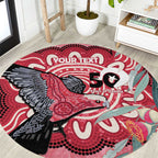 Personalised Australia Galah NAIDOC Week 2026 Round Carpet 50 Years of Deadly Aboriginal Art