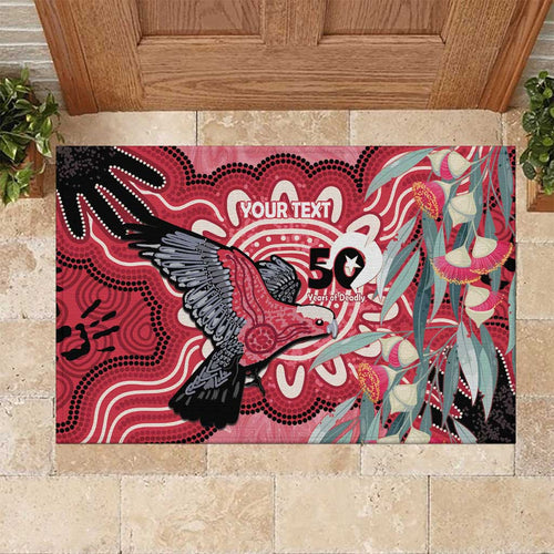 Personalised Australia Galah NAIDOC Week 2026 Rubber Doormat 50 Years of Deadly Aboriginal Art