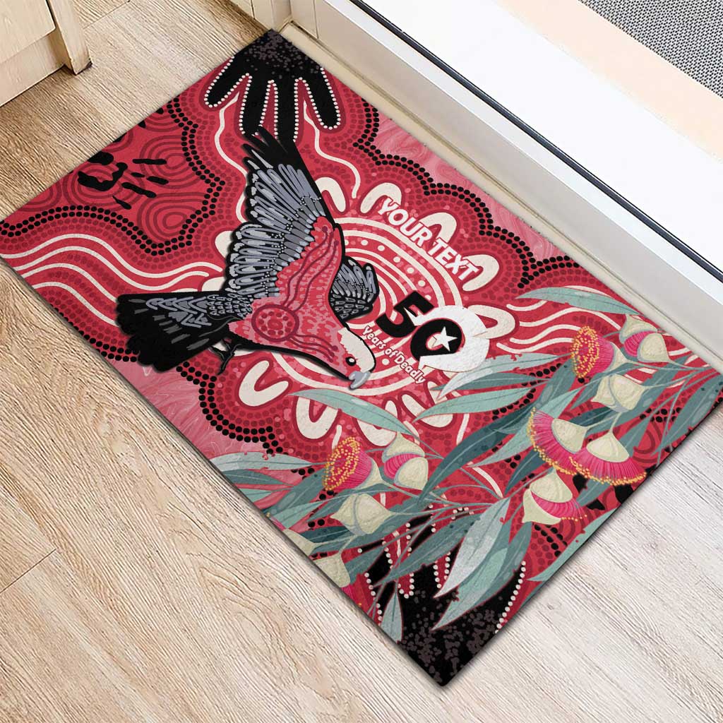 Personalised Australia Galah NAIDOC Week 2026 Rubber Doormat 50 Years of Deadly Aboriginal Art