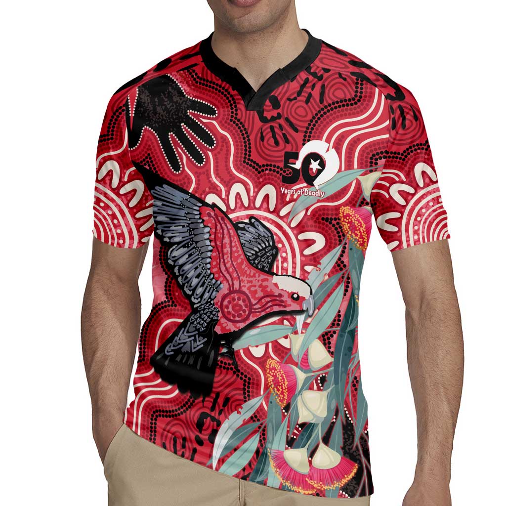 Personalised Australia Galah NAIDOC Week 2026 Rugby Jersey 50 Years of Deadly Aboriginal Art