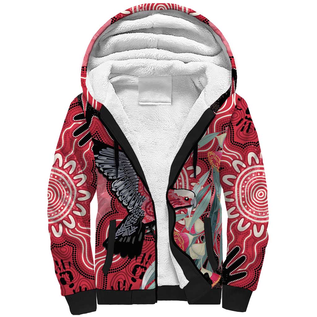 Personalised Australia Galah NAIDOC Week 2026 Sherpa Hoodie 50 Years of Deadly Aboriginal Art