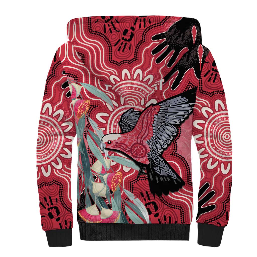Personalised Australia Galah NAIDOC Week 2026 Sherpa Hoodie 50 Years of Deadly Aboriginal Art