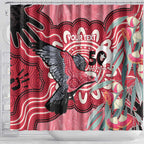 Personalised Australia Galah NAIDOC Week 2026 Shower Curtain 50 Years of Deadly Aboriginal Art