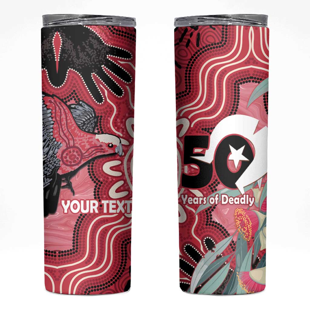 Personalised Australia Galah NAIDOC Week 2026 Skinny Tumbler 50 Years of Deadly Aboriginal Art