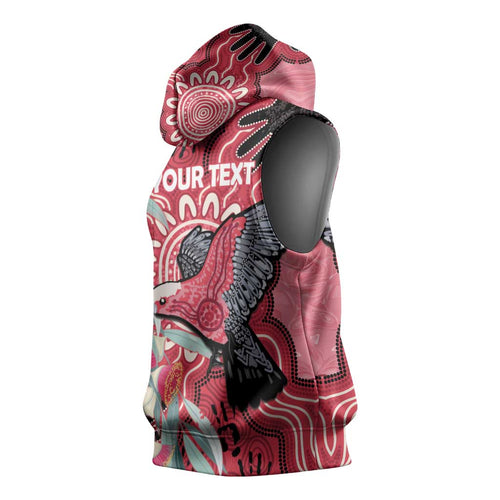 Personalised Australia Galah NAIDOC Week 2026 Sleeveless Hoodie 50 Years of Deadly Aboriginal Art