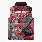Personalised Australia Galah NAIDOC Week 2026 Sleeveless Puffer Jacket 50 Years of Deadly Aboriginal Art