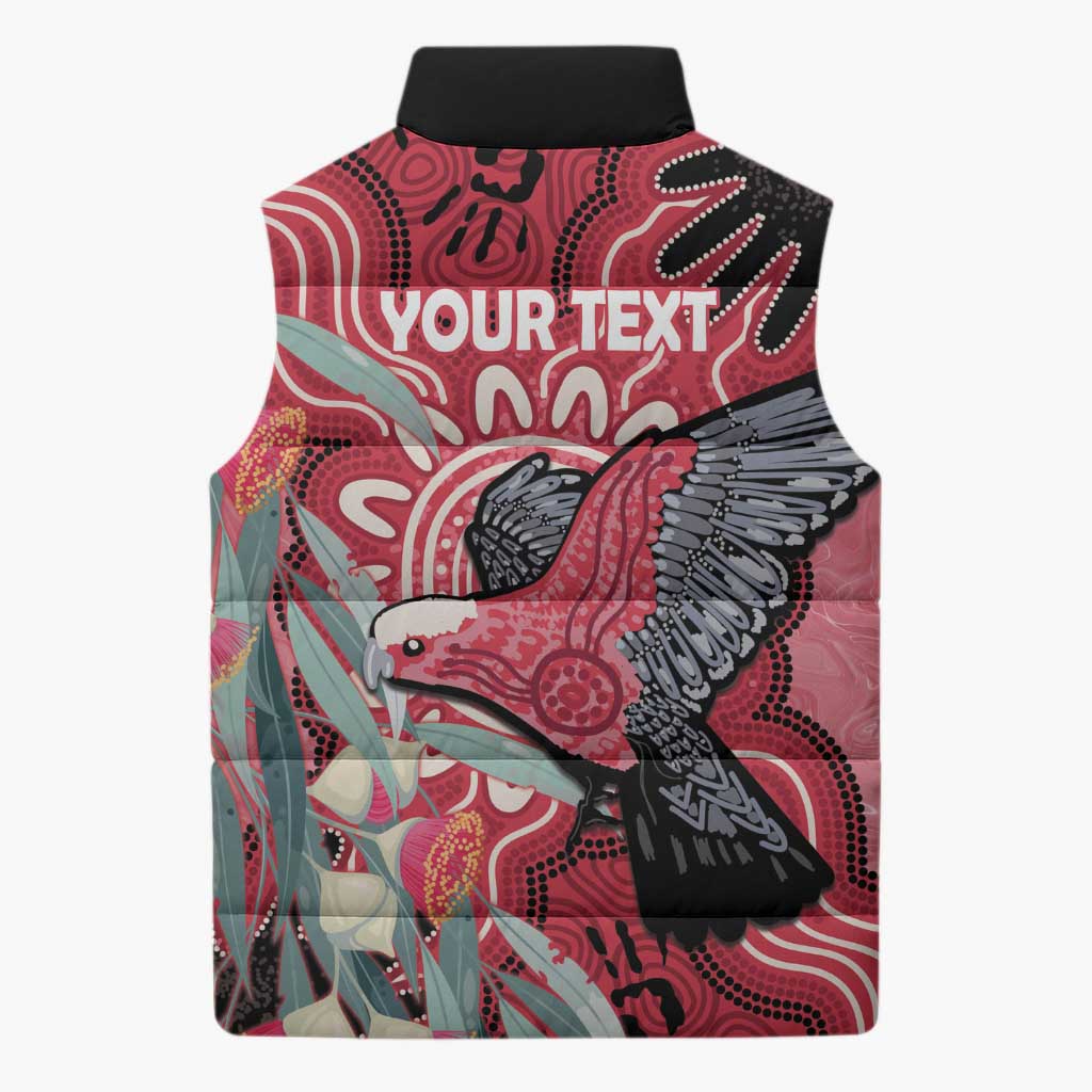 Personalised Australia Galah NAIDOC Week 2026 Sleeveless Puffer Jacket 50 Years of Deadly Aboriginal Art
