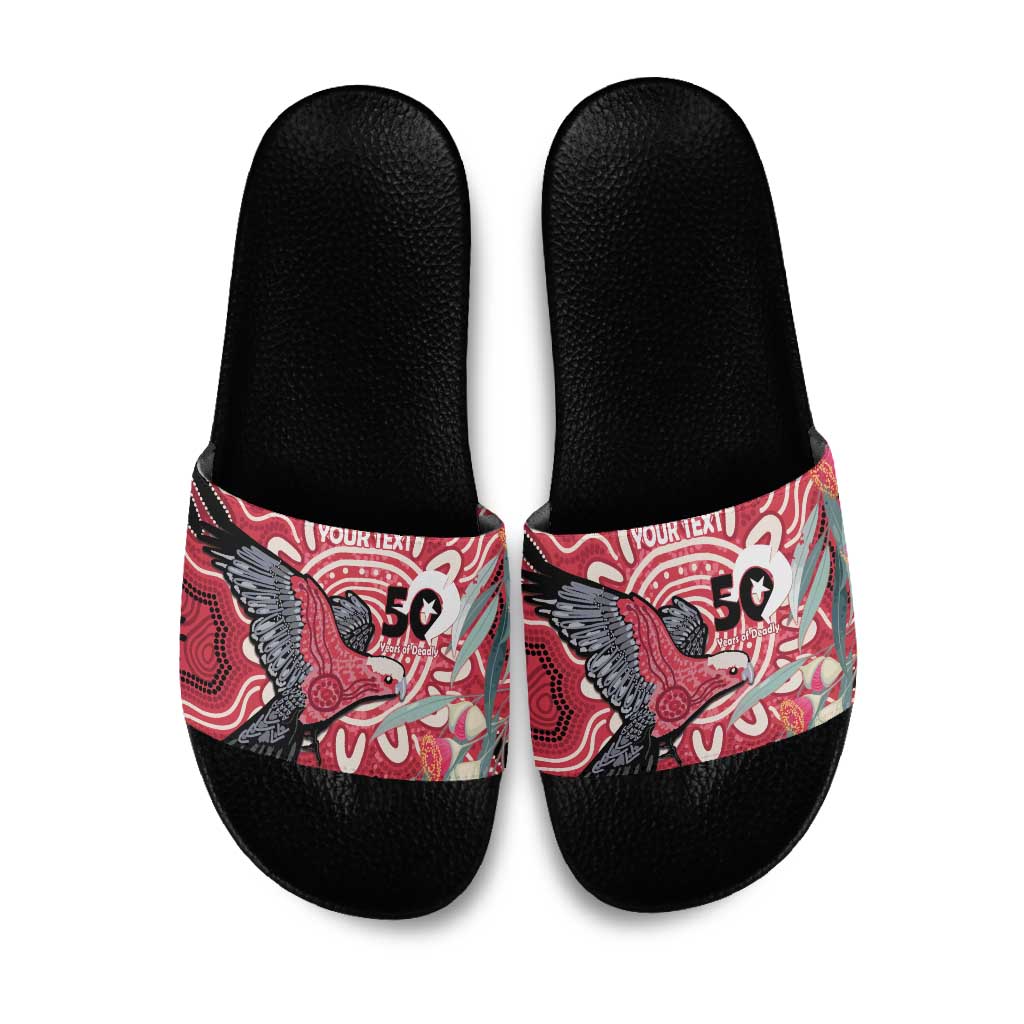 Personalised Australia Galah NAIDOC Week 2026 Slide Sandals 50 Years of Deadly Aboriginal Art