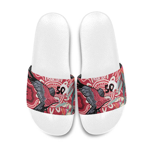Personalised Australia Galah NAIDOC Week 2026 Slide Sandals 50 Years of Deadly Aboriginal Art