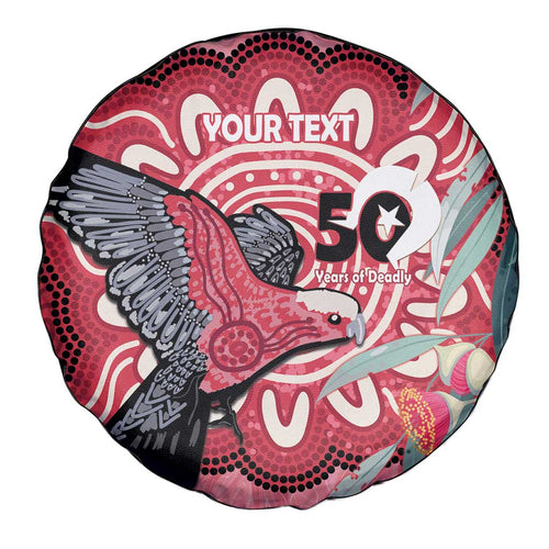 Personalised Australia Galah NAIDOC Week 2026 Spare Tire Cover 50 Years of Deadly Aboriginal Art