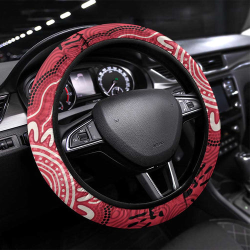 Australia Galah NAIDOC Week 2026 Steering Wheel Cover 50 Years of Deadly Aboriginal Art