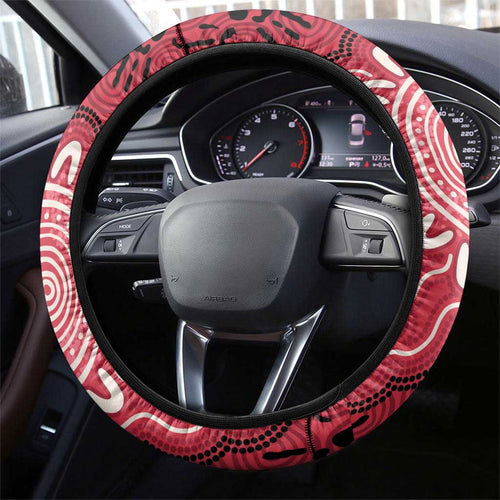 Australia Galah NAIDOC Week 2026 Steering Wheel Cover 50 Years of Deadly Aboriginal Art