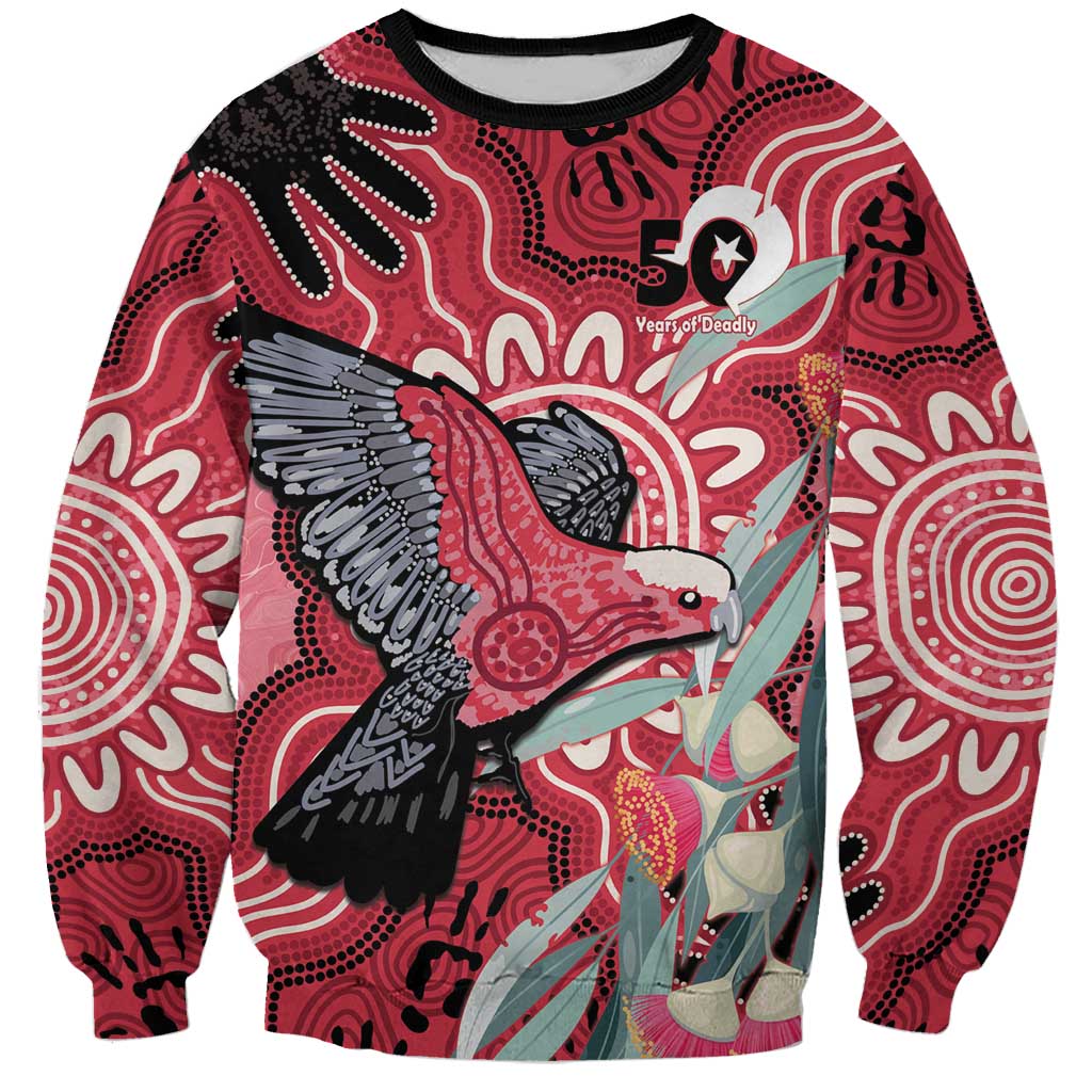 Personalised Australia Galah NAIDOC Week 2026 Sweatshirt 50 Years of Deadly Aboriginal Art
