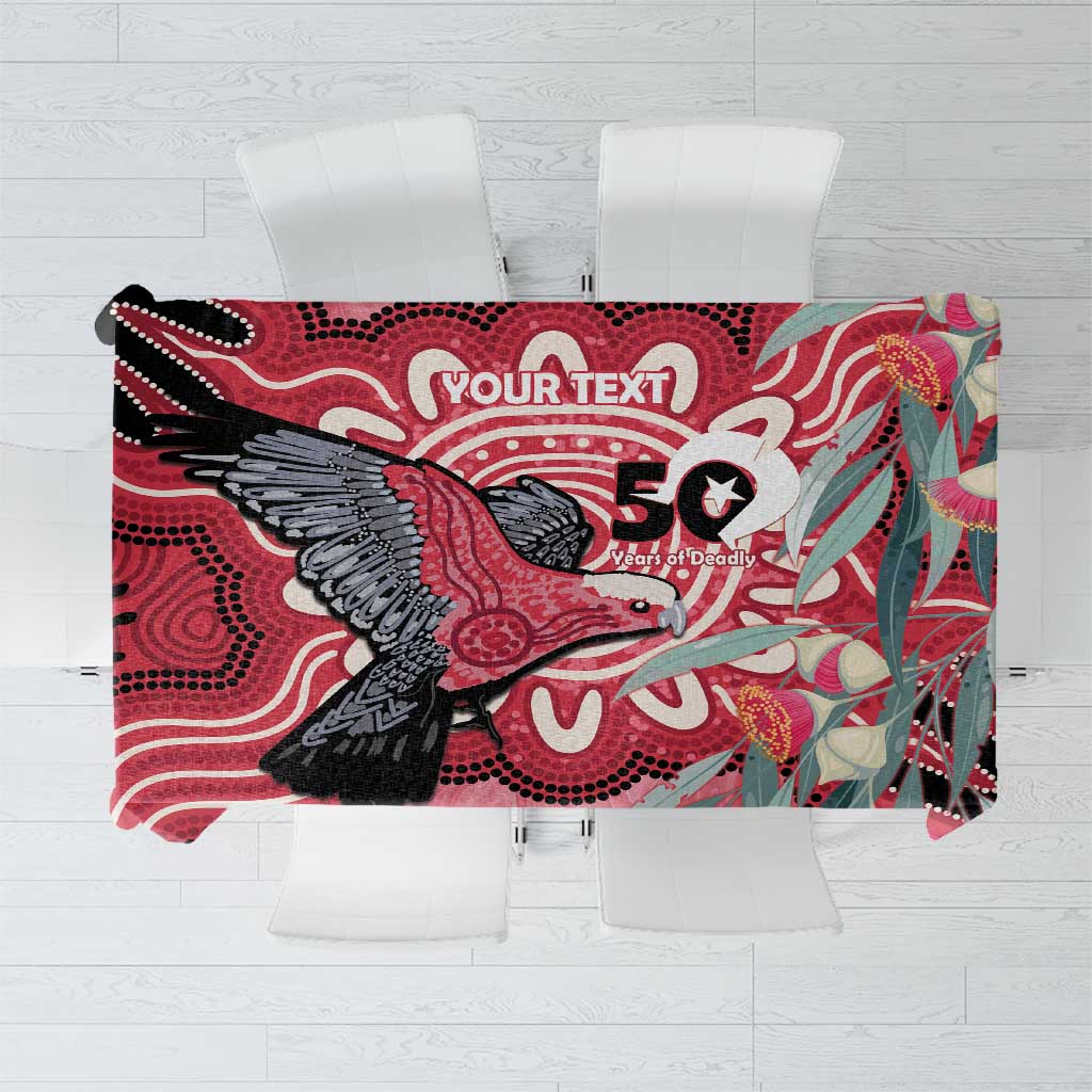 Personalised Australia Galah NAIDOC Week 2026 Tablecloth 50 Years of Deadly Aboriginal Art