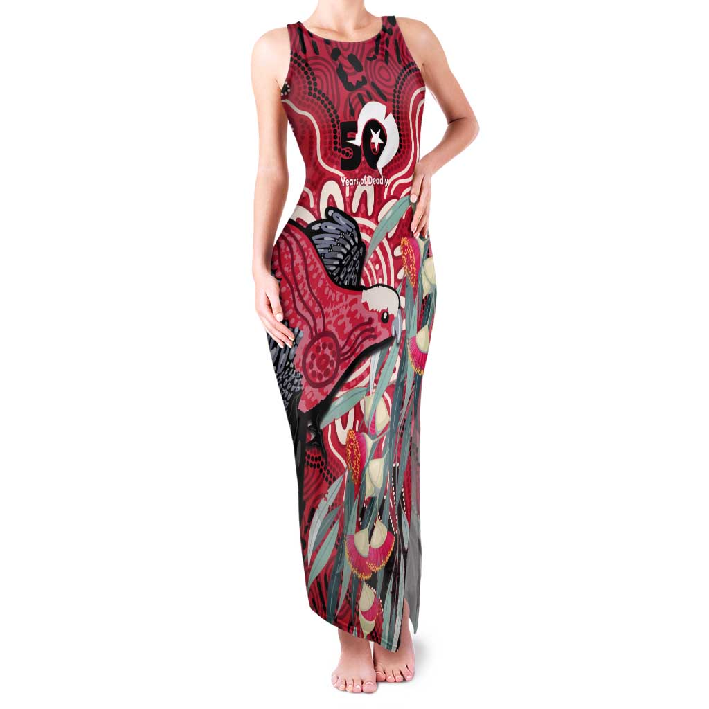 Personalised Australia Galah NAIDOC Week 2026 Tank Maxi Dress 50 Years of Deadly Aboriginal Art