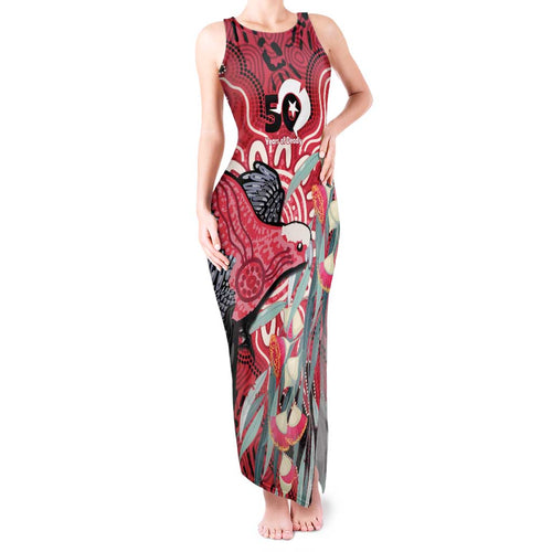 Personalised Australia Galah NAIDOC Week 2026 Tank Maxi Dress 50 Years of Deadly Aboriginal Art