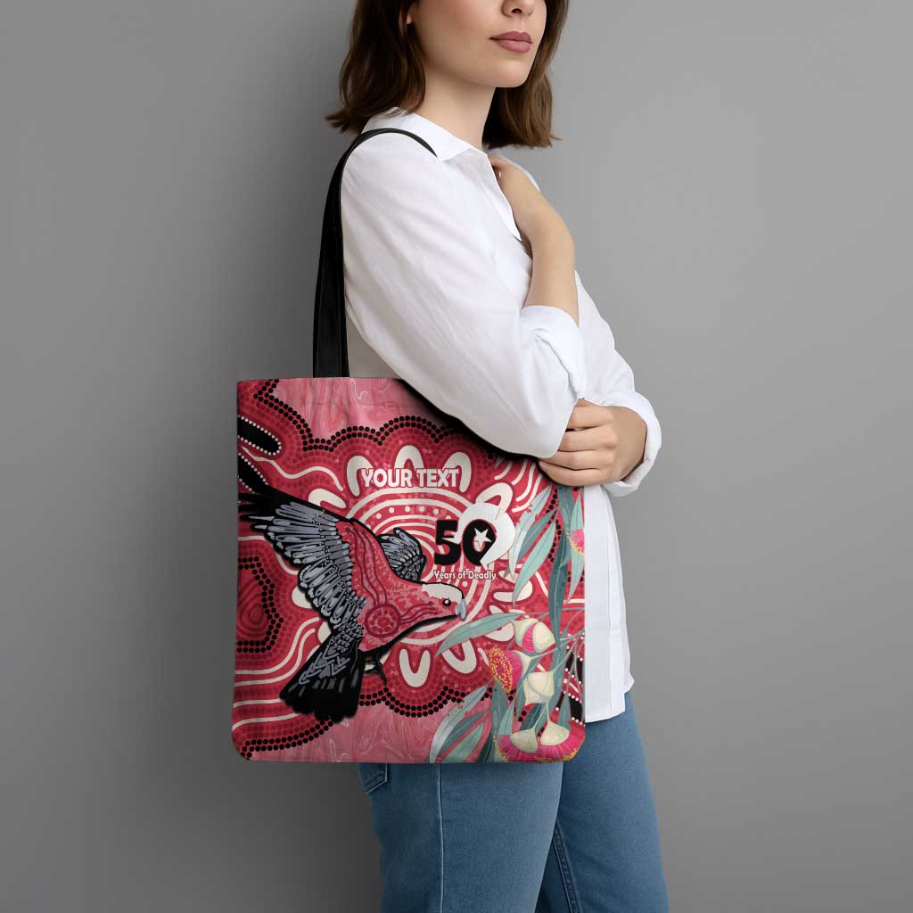 Personalised Australia Galah NAIDOC Week 2026 Tote Bag 50 Years of Deadly Aboriginal Art