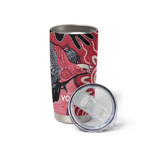 Personalised Australia Galah NAIDOC Week 2026 Tumbler Cup 50 Years of Deadly Aboriginal Art