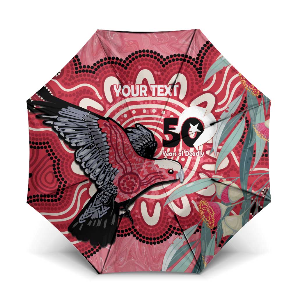 Personalised Australia Galah NAIDOC Week 2026 Umbrella 50 Years of Deadly Aboriginal Art