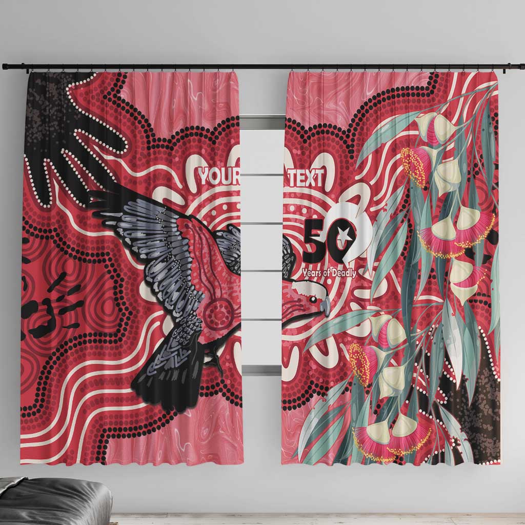 Personalised Australia Galah NAIDOC Week 2026 Window Curtain 50 Years of Deadly Aboriginal Art