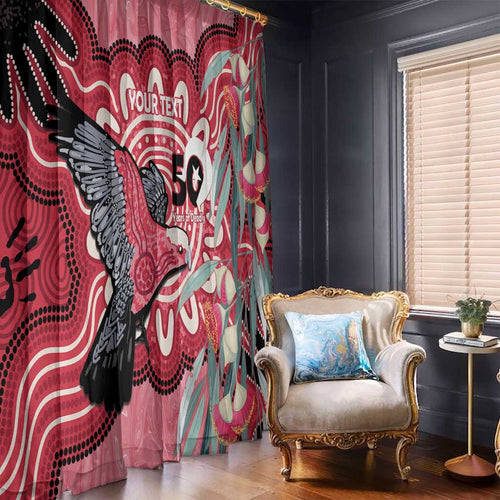 Personalised Australia Galah NAIDOC Week 2026 Window Curtain 50 Years of Deadly Aboriginal Art